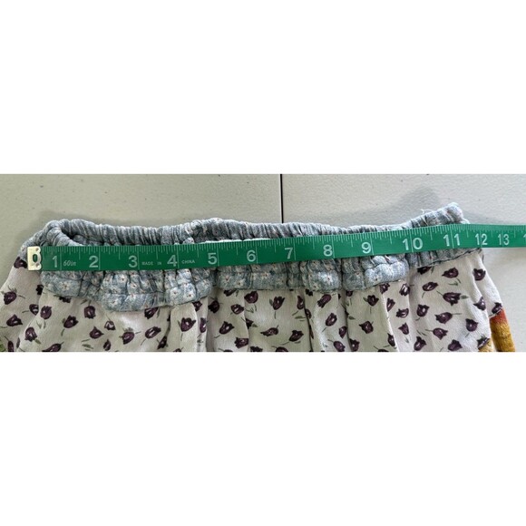 Sacred Threads Boho Patchwork Maxi Skirt Hippie Gypsy Festival Elastic Waist S/M - Picture 6 of 7